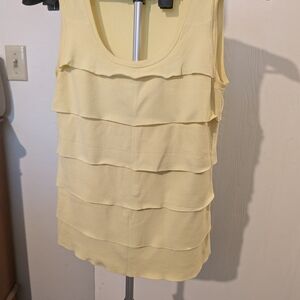 Liz Claiborne Lemon Layered Tank Top